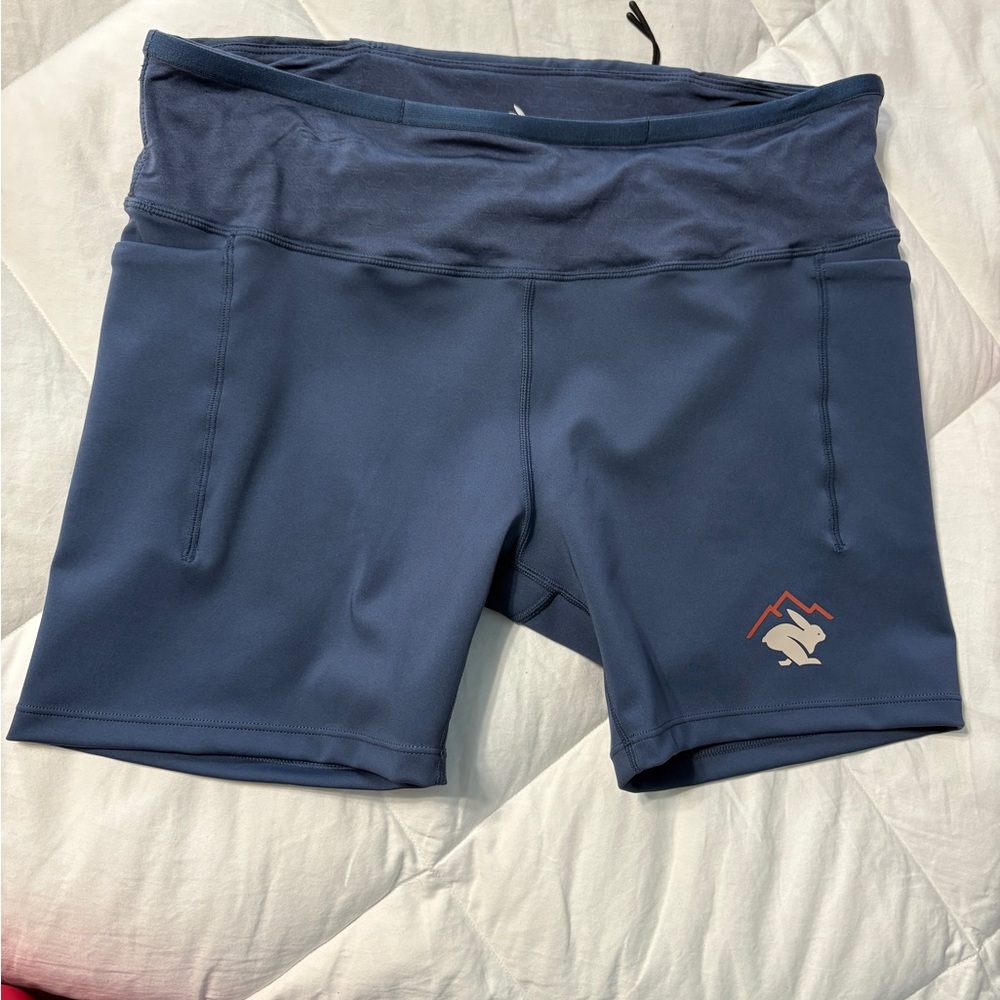 Women's Rabbit Blue Athletic Shorts